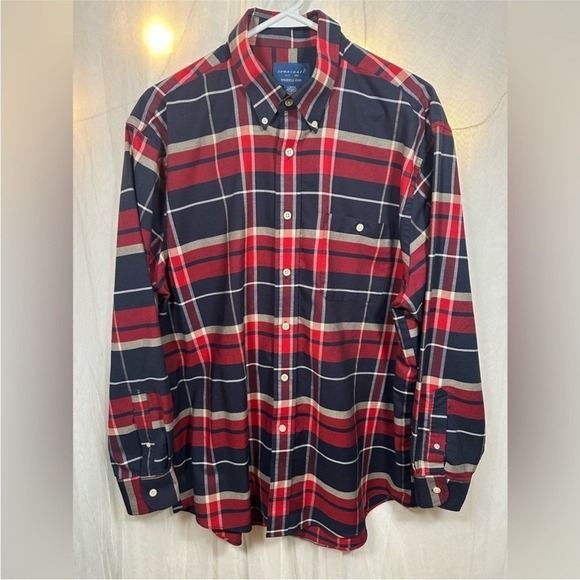 Town Craft Other - Town Craft Long Sleeve Plaid Button Up Men's Large Cotton Blend Preppy Academia